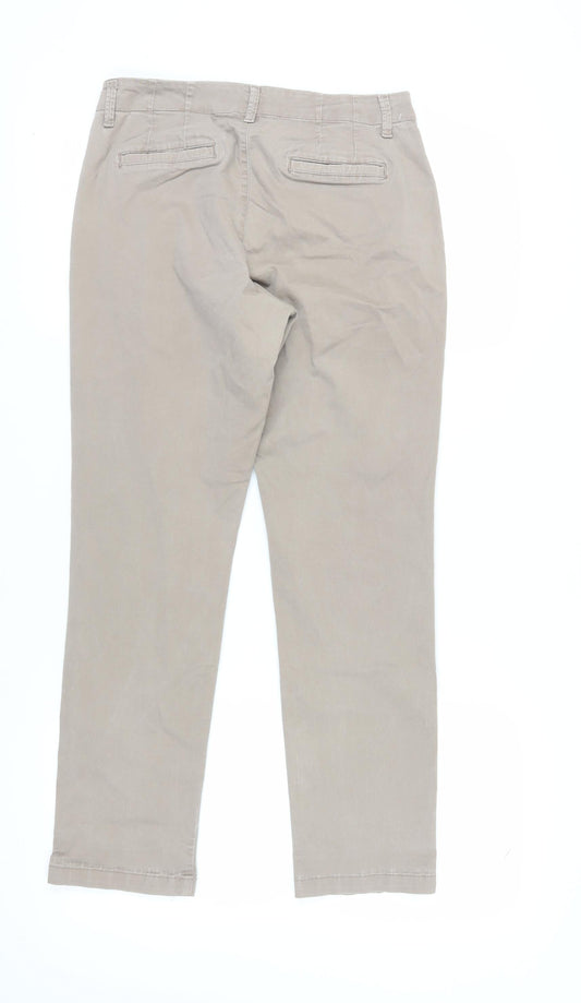 Lee Women's Beige Chino Trousers Size 8 Slim Fit