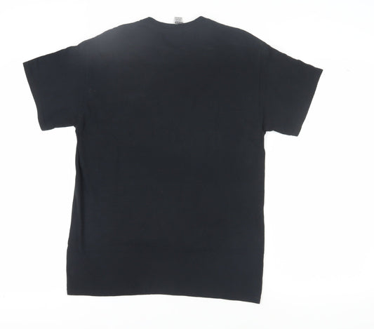 Gildan Men's Black Medium Sports Graphic T-Shirt