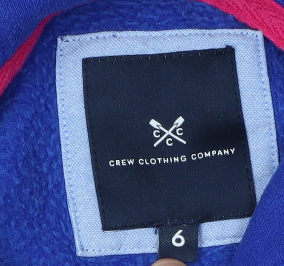 Crew Clothing Women's Blue Pullover Hoodie Size 6