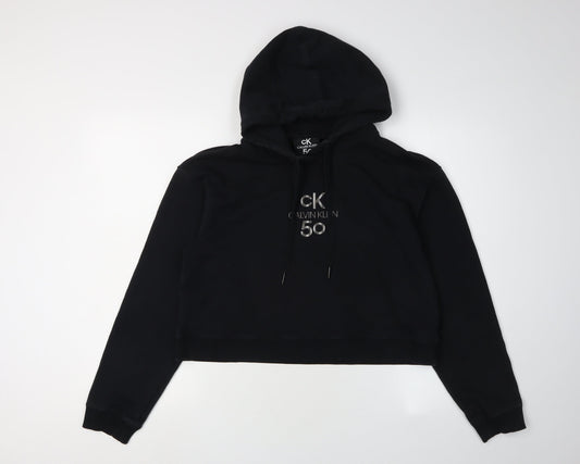 Calvin Klein Women's Black Hoodie M Pullover