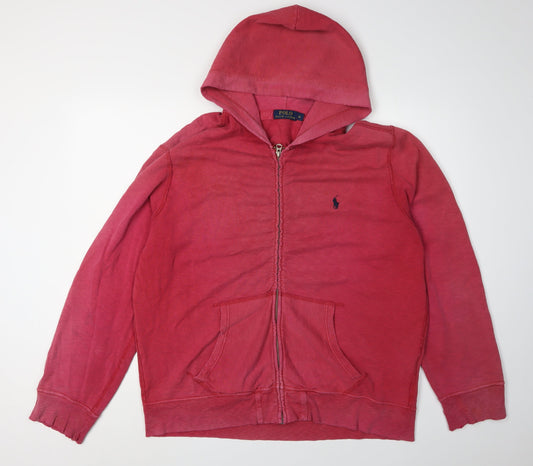 Polo Ralph Lauren Women's Red Full Zip Hoodie XL