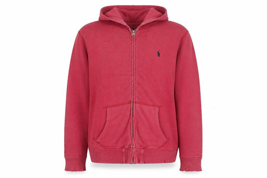 Womens UK XL Regular Polo Ralph Lauren Red Full Zip Hoodie