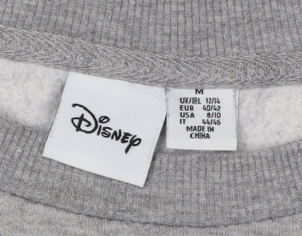 Disney Women's Grey Mickey & Minnie Sweatshirt M