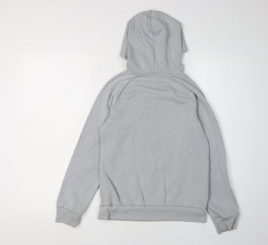 Under Armour Boys Grey Pullover Hoodie Size M with Logo