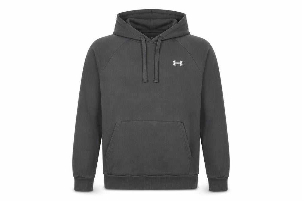 Under Armour Boys Grey Pullover Hoodie XS - Stylish and Cozy
