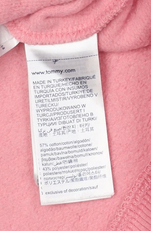 Tommy Jeans Pink Pullover Sweatshirt Women's M