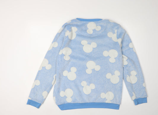 Disney Women's Blue Cartoon Pyjama Top - UK 12-14
