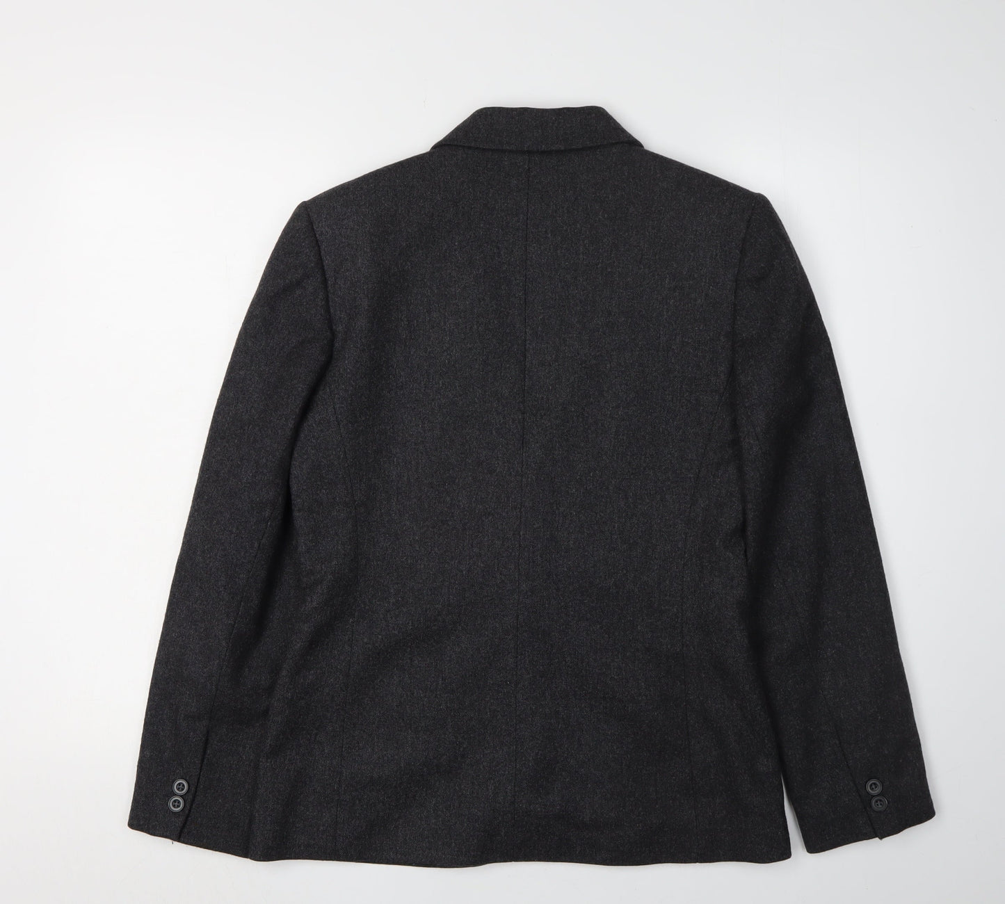 St Michael Women's Grey Blazer Size 10, Classic Wool