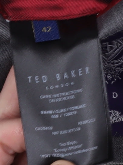 Ted Baker Men's Grey Blazer, Size 42, Wool