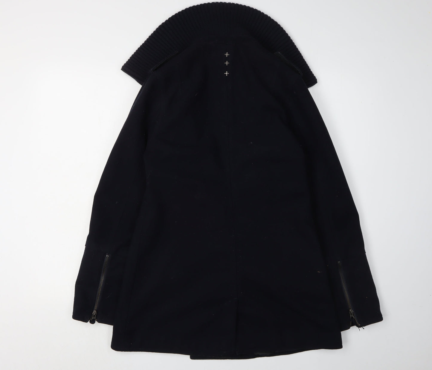 Crafted Women's Black Pea Coat Size 10 Classic Style