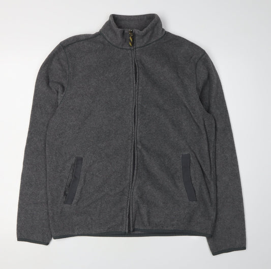 Gap Men's Grey Full Zip Jacket Size L Casual Warm