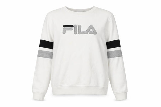 Unisex Adults UK S Regular FILA White Pullover Sweatshirt