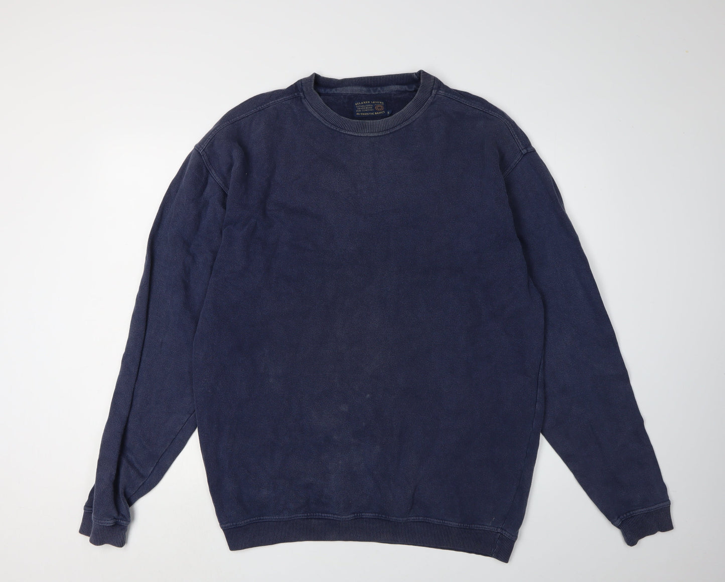 Debenhams Men's Blue Pullover Sweatshirt S Relaxed Fit