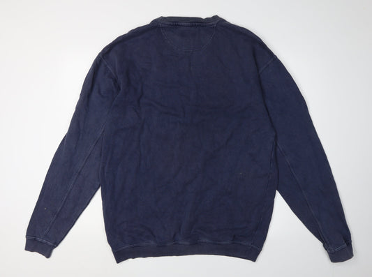 Debenhams Men's Blue Pullover Sweatshirt S Relaxed Fit