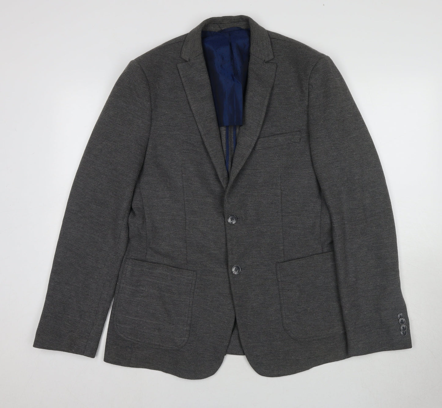 Steel & Jelly Grey Men's Blazer, Size 40R, Two-Button Notch