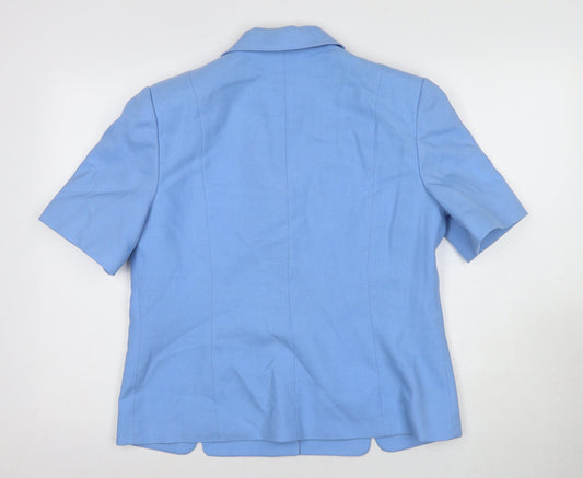 Bianco Women’s Blue Short Sleeve Blazer Size 14