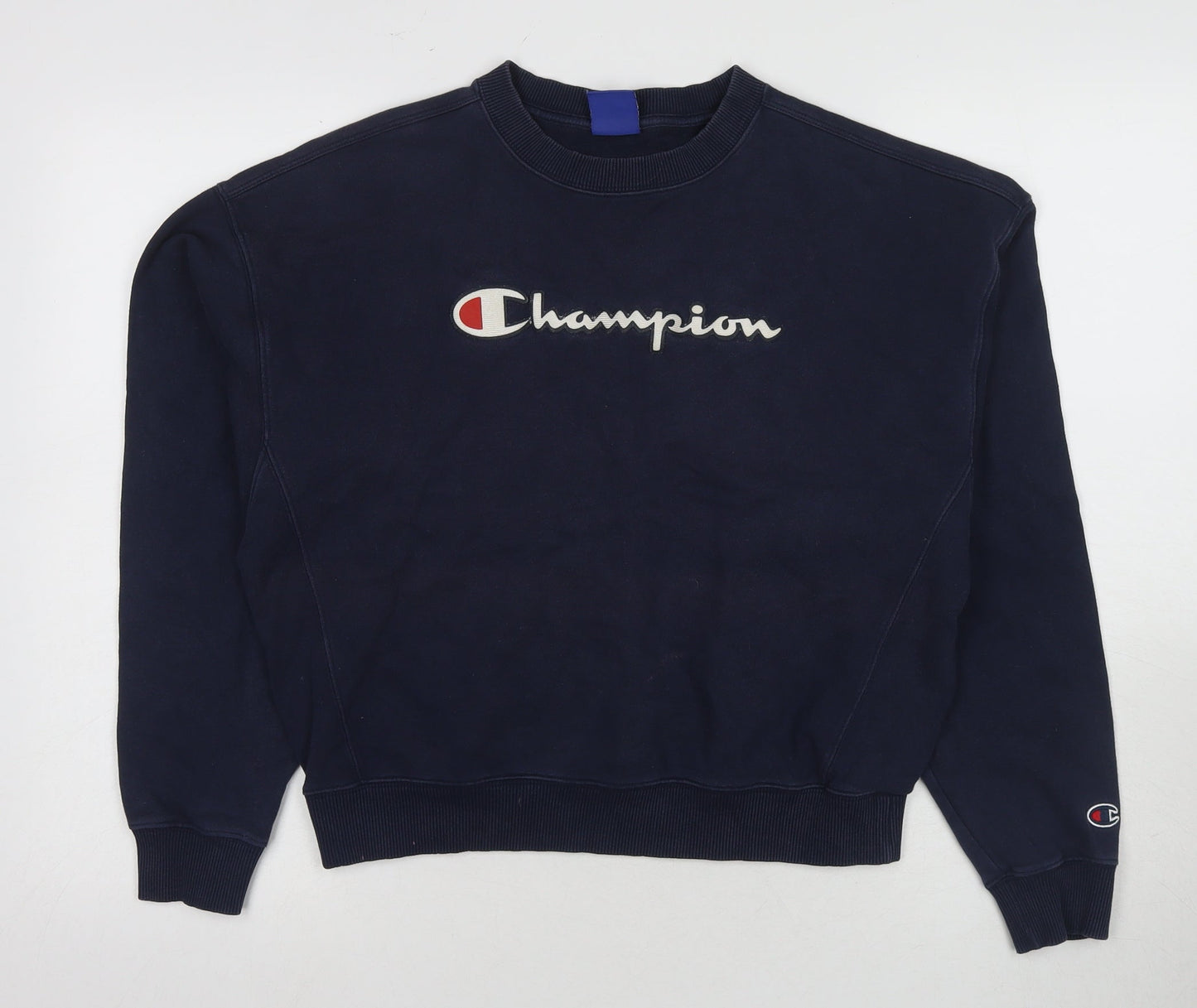 Champion Blue Unisex Medium Pullover Sweatshirt