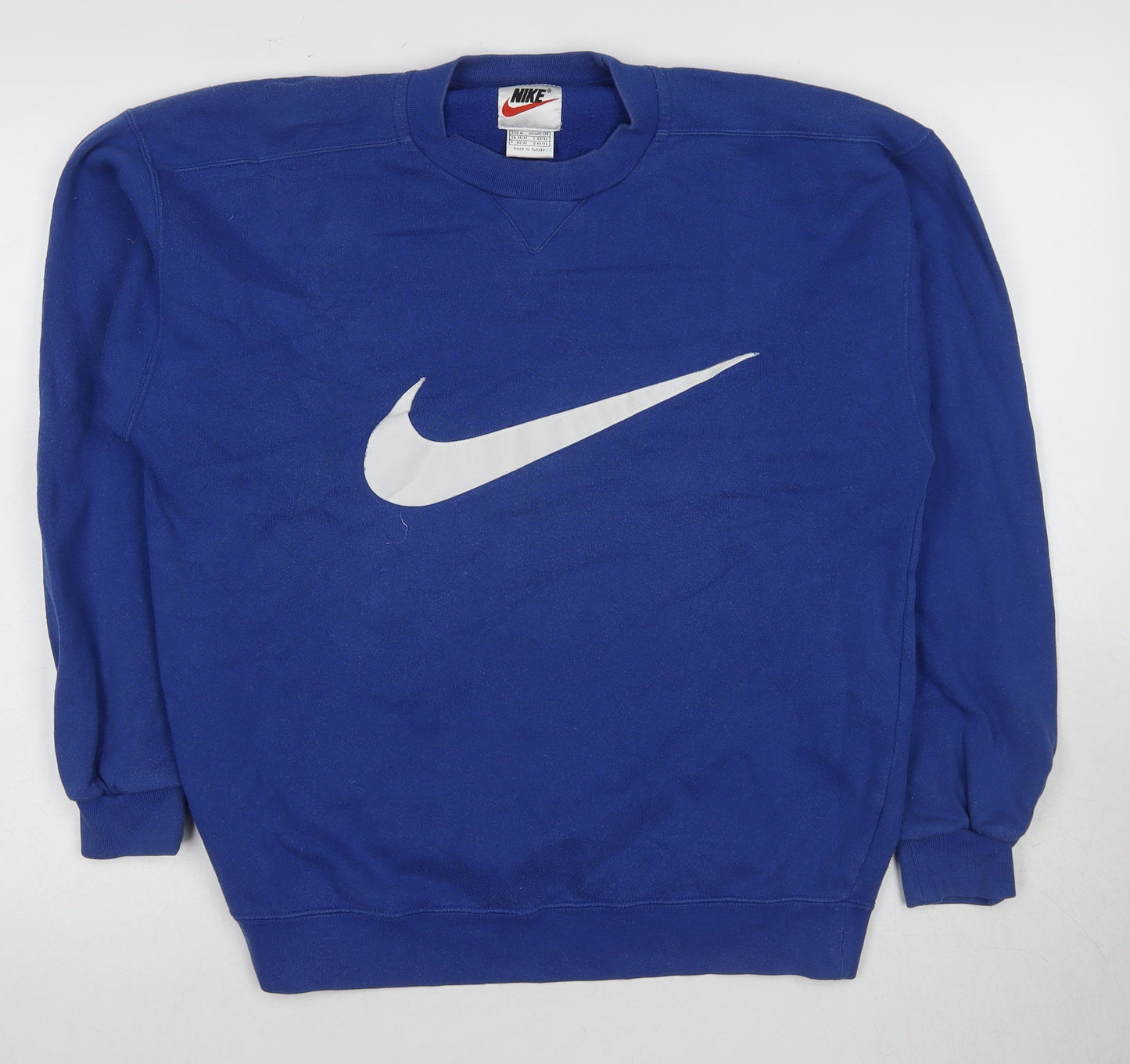 Nike Men's Blue Pullover Sweatshirt M Logo Graphic
