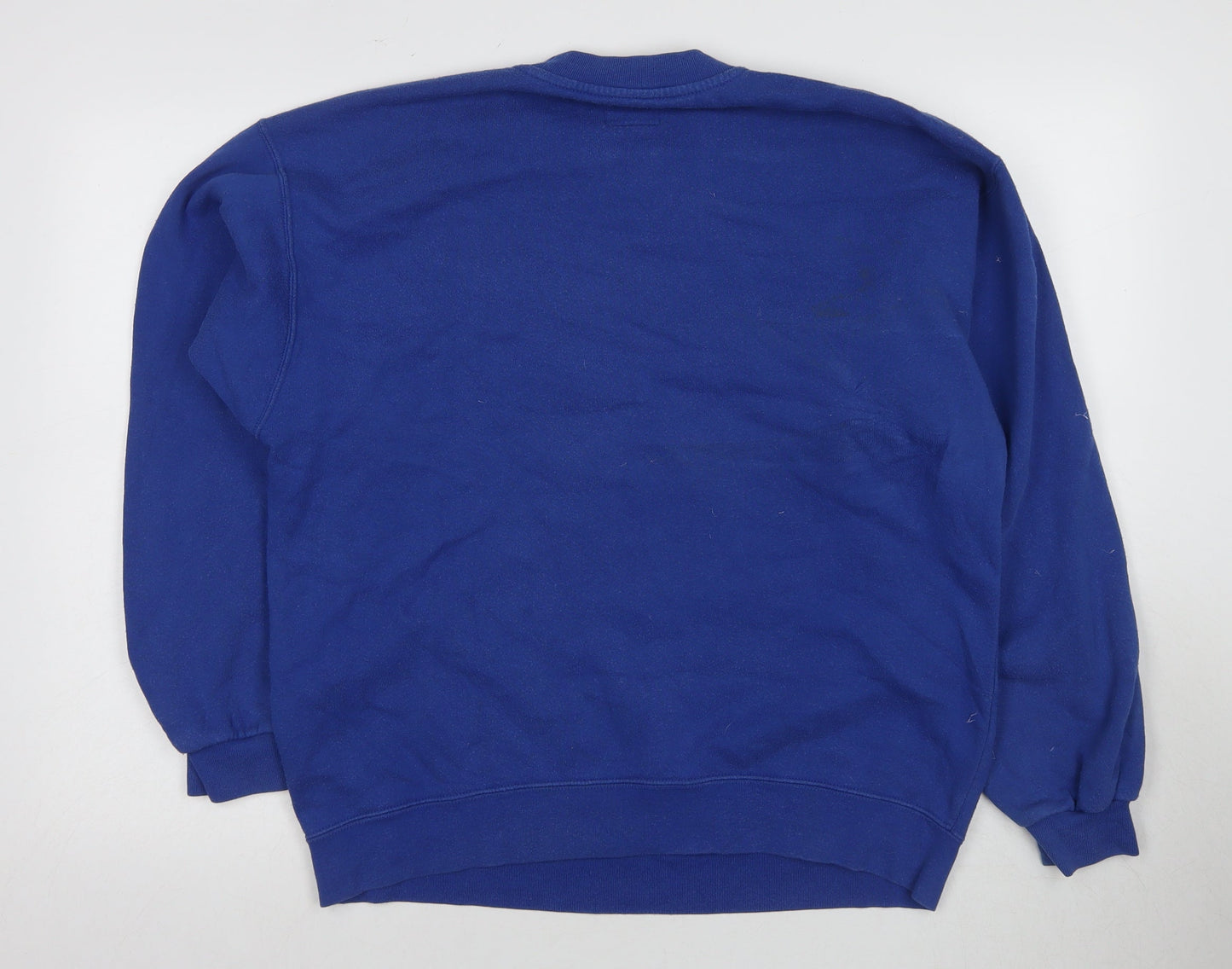 Nike Men's Blue Pullover Sweatshirt M Logo Graphic