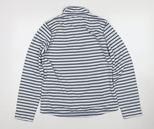 Regatta Blue Women's Striped Pullover Sweatshirt, Size 10