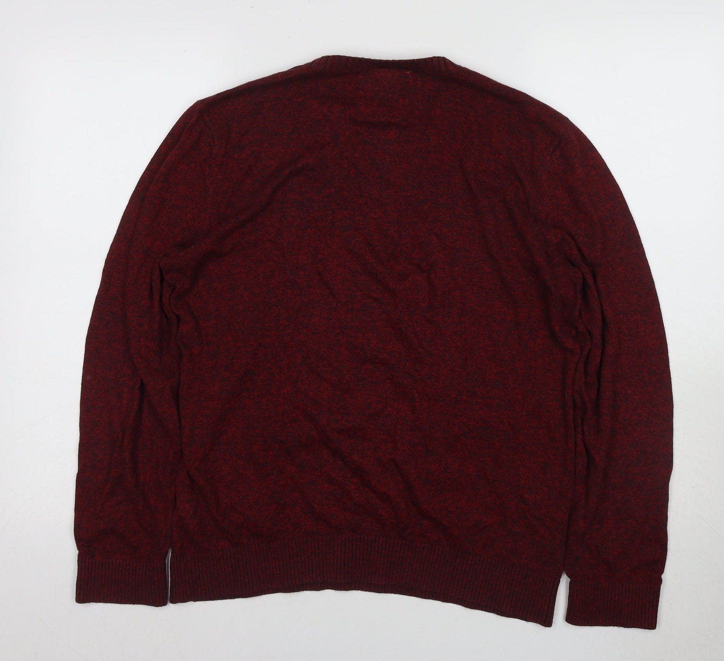 Hollister Men's Red Knit Pullover Jumper, Size S