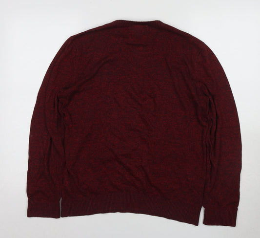 Hollister Men's Red Knit Pullover Jumper, Size S