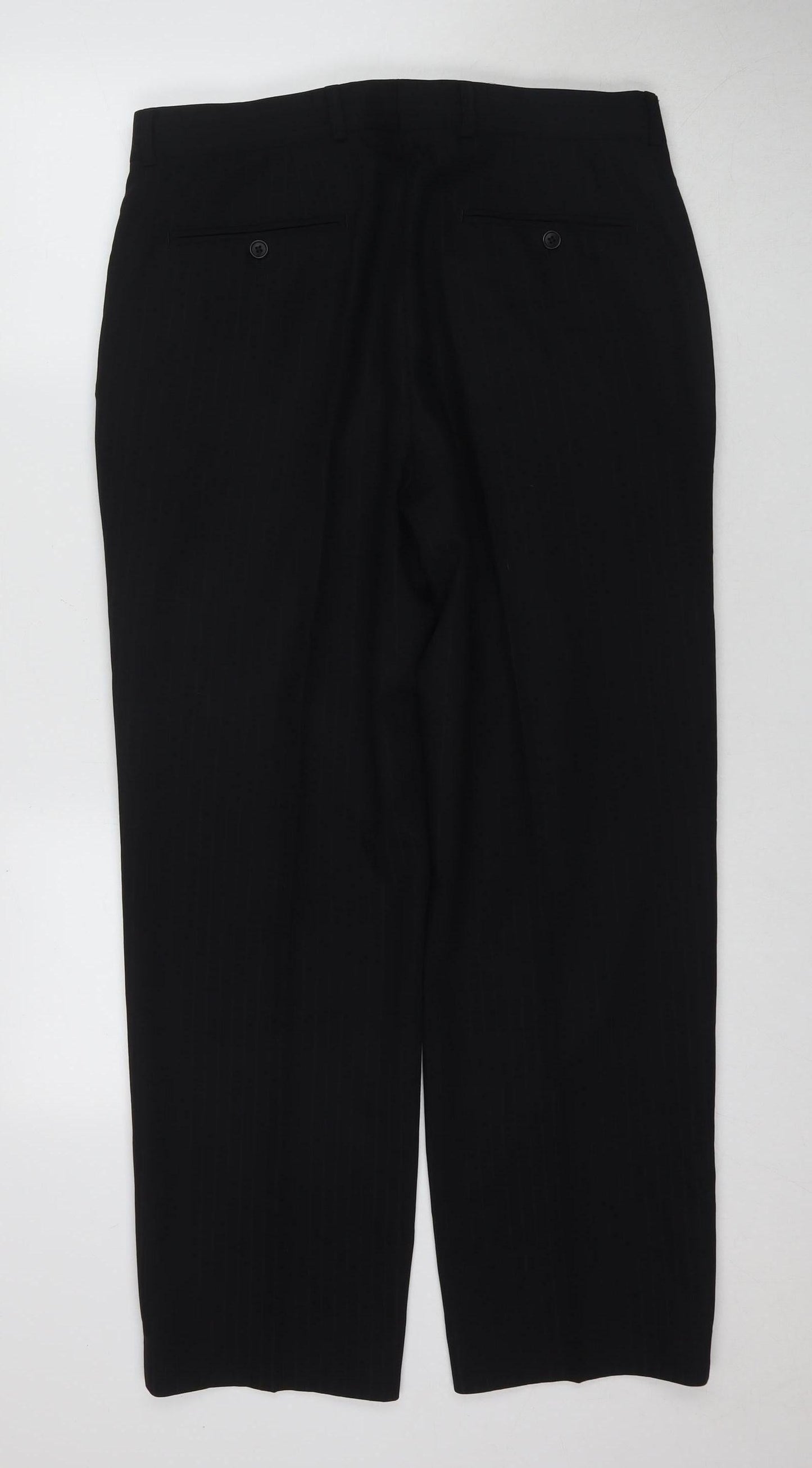 Ted Baker Men's Black Dress Pants Size 40S Wool Blend