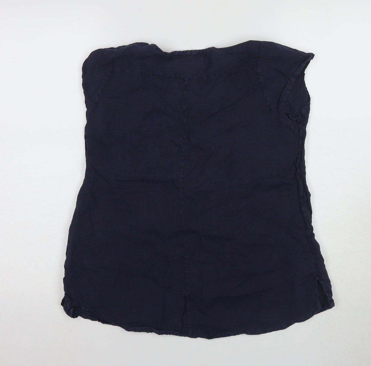 Stella Marini Women's Blue Cotton Blouse, Size S