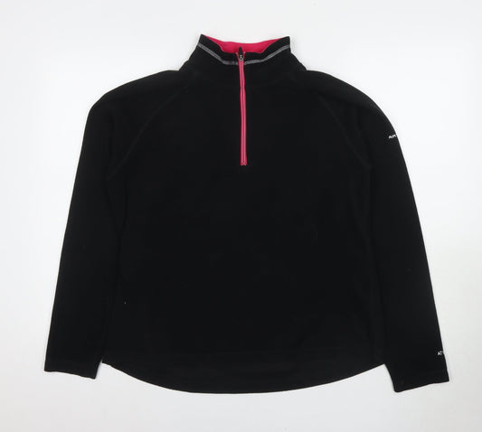 Trespass Unisex Black Fleece Pullover Sweatshirt XL