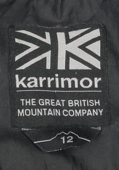 Karrimor Women's Black Waterproof Hooded Jacket Size 12