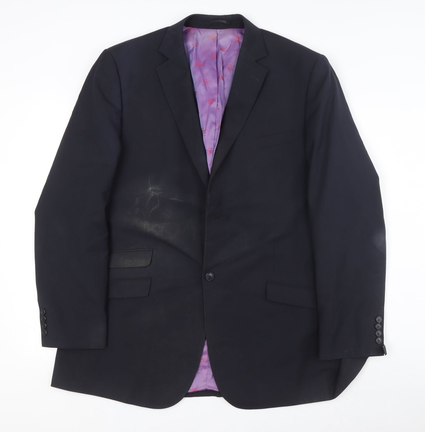 Brook Taverner Men's Black Blazer, Size 44L, Business/Formal