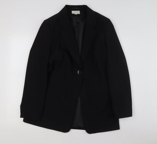 Smith Collection Blazer Women Black S Business Formal