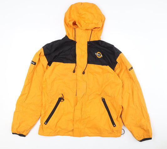 TOG 24 Men's Orange Anorak Rain Coat Hooded Size S