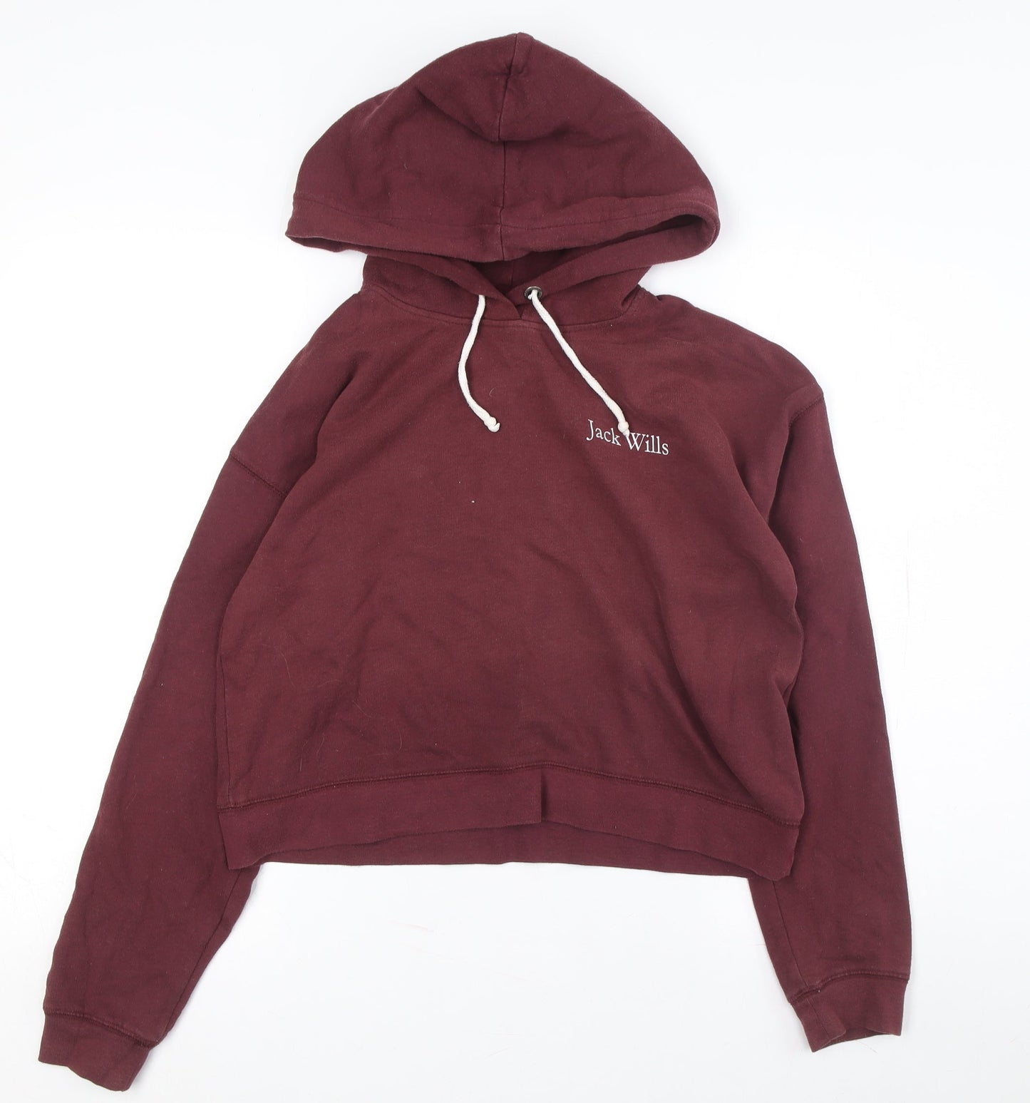 Womens UK 8 Regular Jack Wills Red Pullover Hoodie