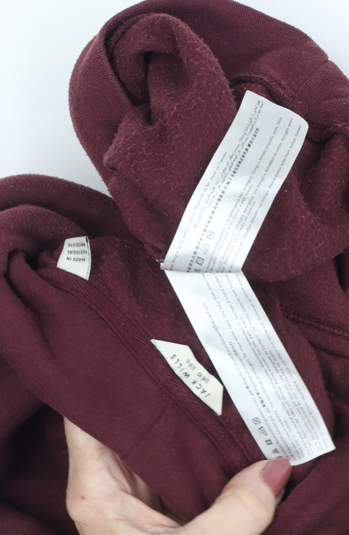 Womens UK 8 Regular Jack Wills Red Pullover Hoodie