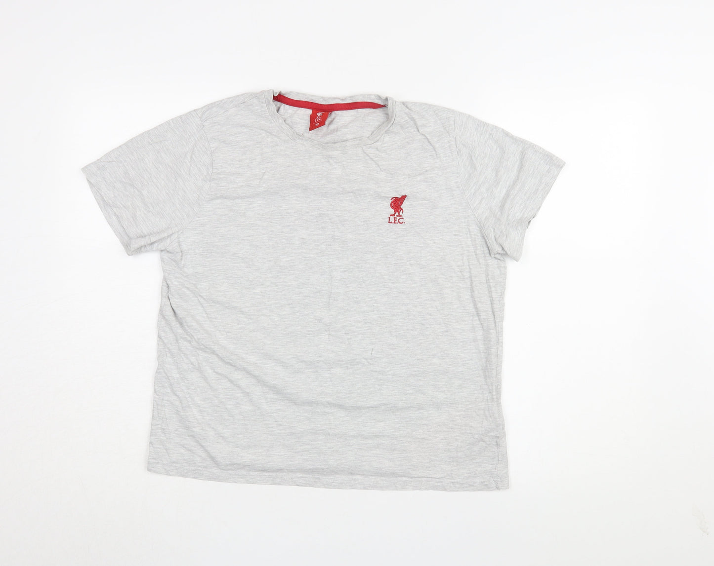 LFC Unisex Grey Jersey T-Shirt Size 12