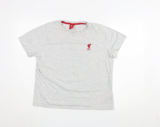LFC Unisex Grey Jersey T-Shirt Size 12
