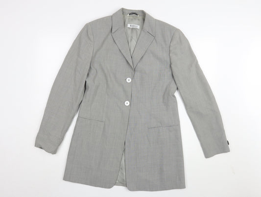 Marella Women's Grey Blazer Business Coat Size 12