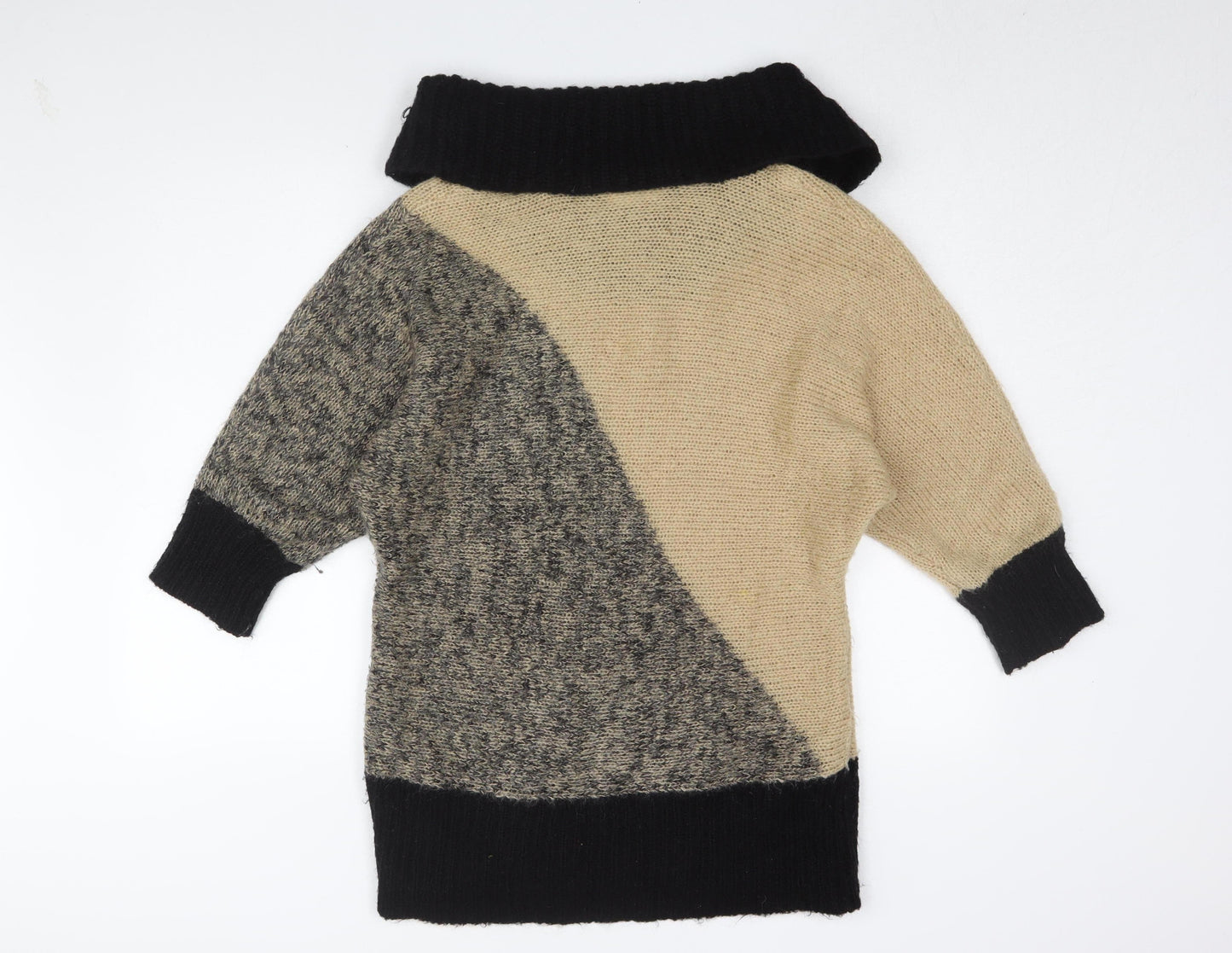 Wallis Women's Beige Cowl Neck Pullover Jumper, Size 10