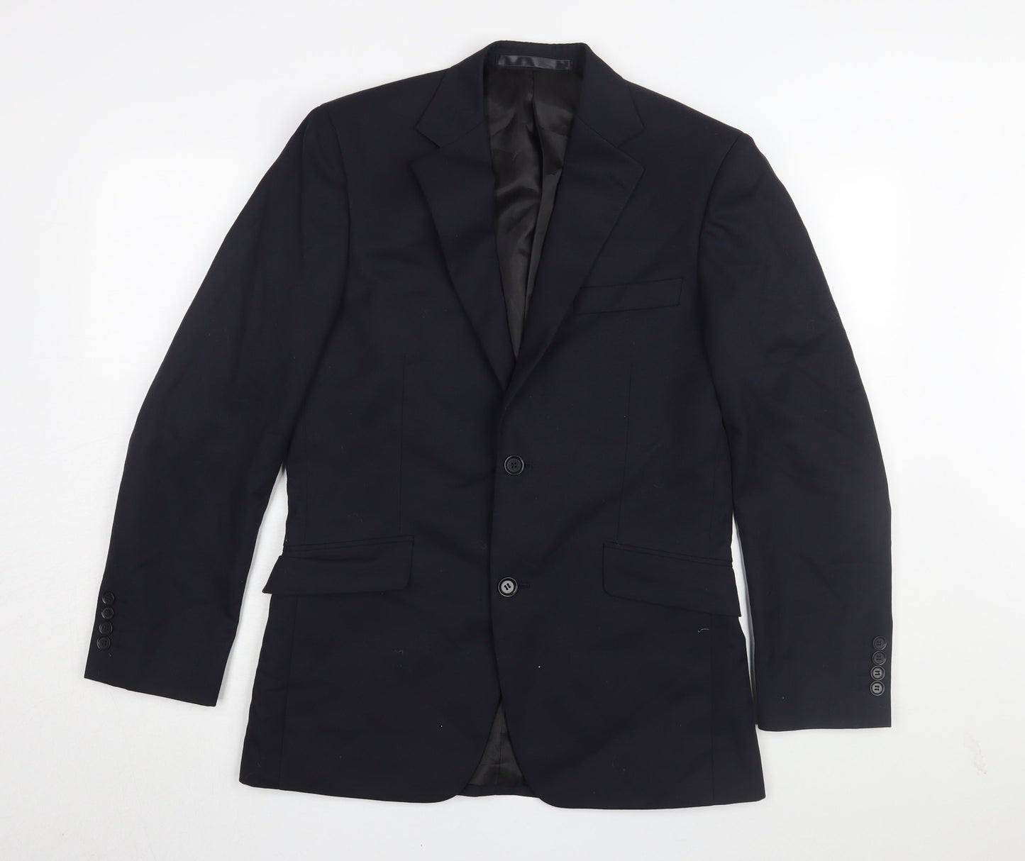 Dehavilland Men's Black Blazer, Size 36R, Regular Fit