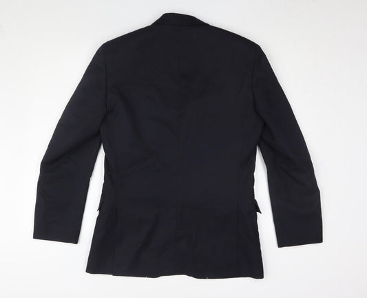 Dehavilland Men's Black Blazer, Size 36R, Regular Fit