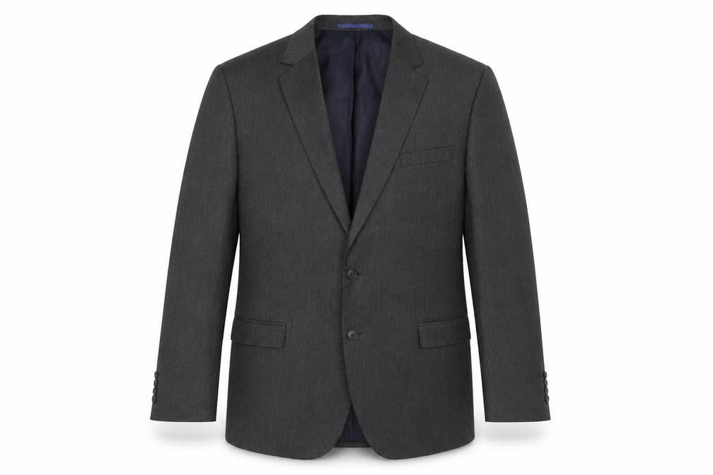 Marks and Spencer Men's Grey Long Suit Jacket, 46L