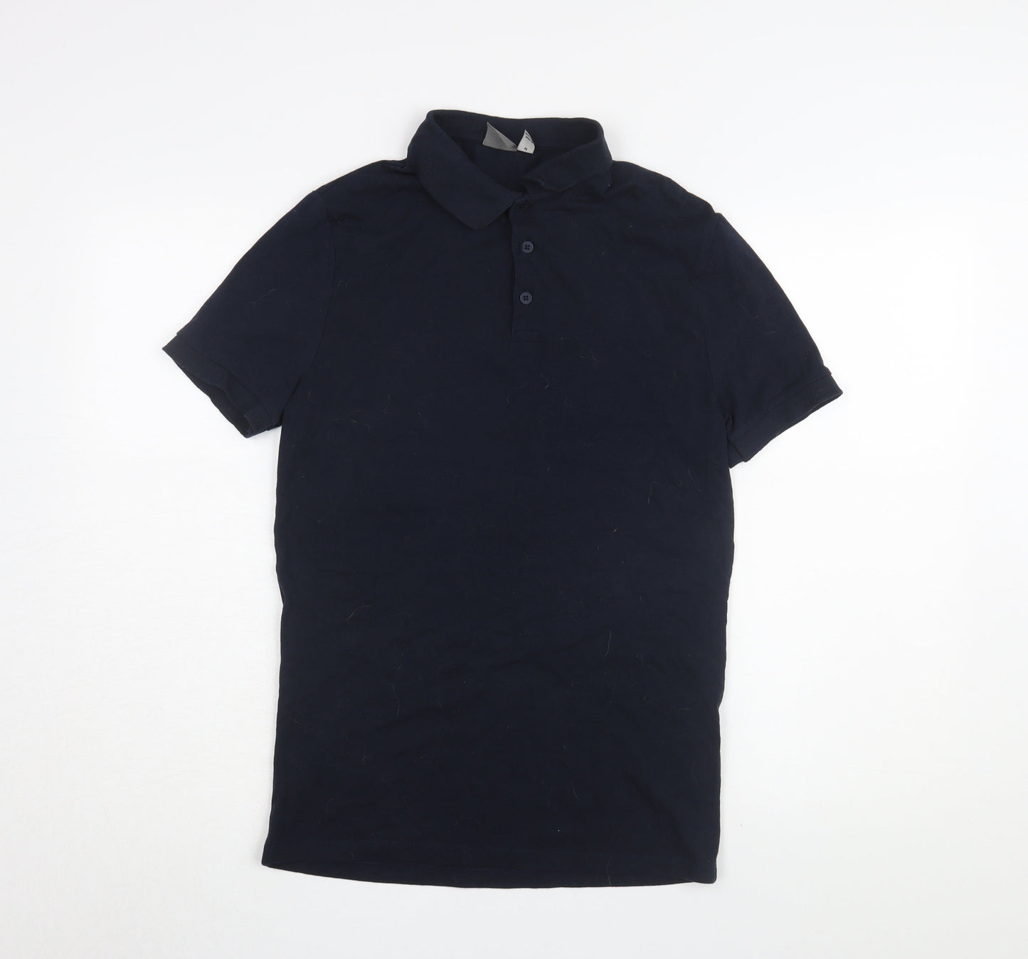 ASOS Men's Blue Polo T-Shirt M Collared Solid