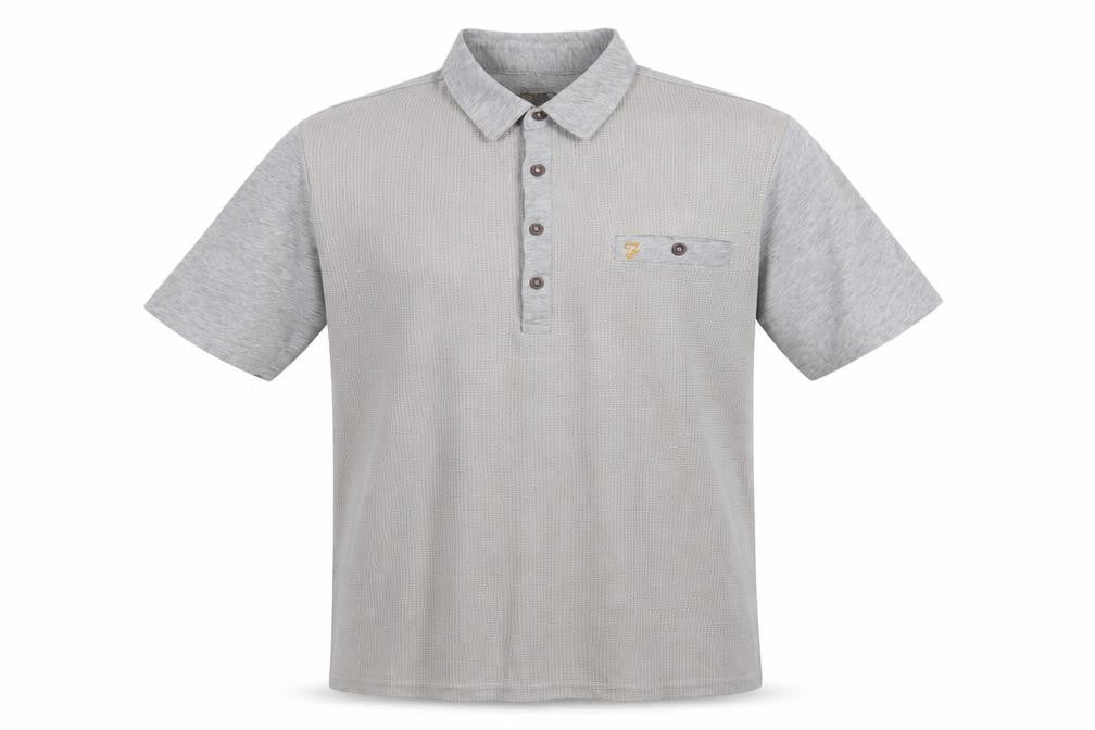 Farah Men's Grey Short Sleeve Polo L Vintage
