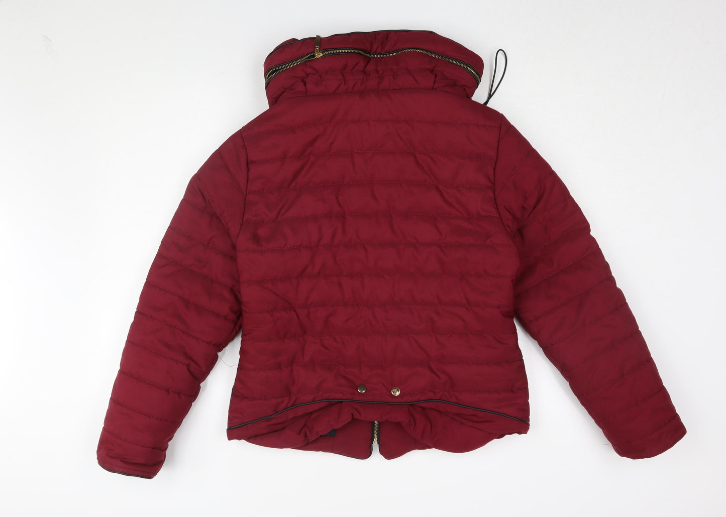 Pretty Little Thing Women's Red Puffer Jacket Size L