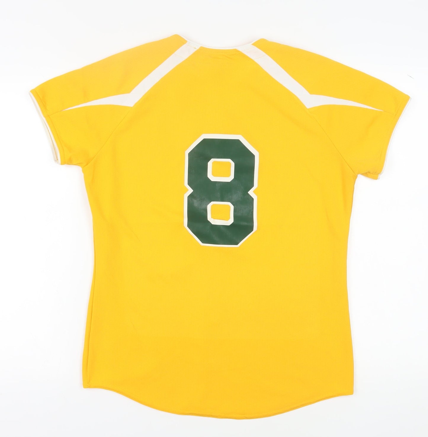 Holloway Women's Yellow Jersey Button-Up M