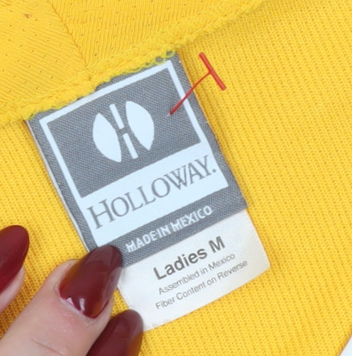 Holloway Women's Yellow Jersey Button-Up M
