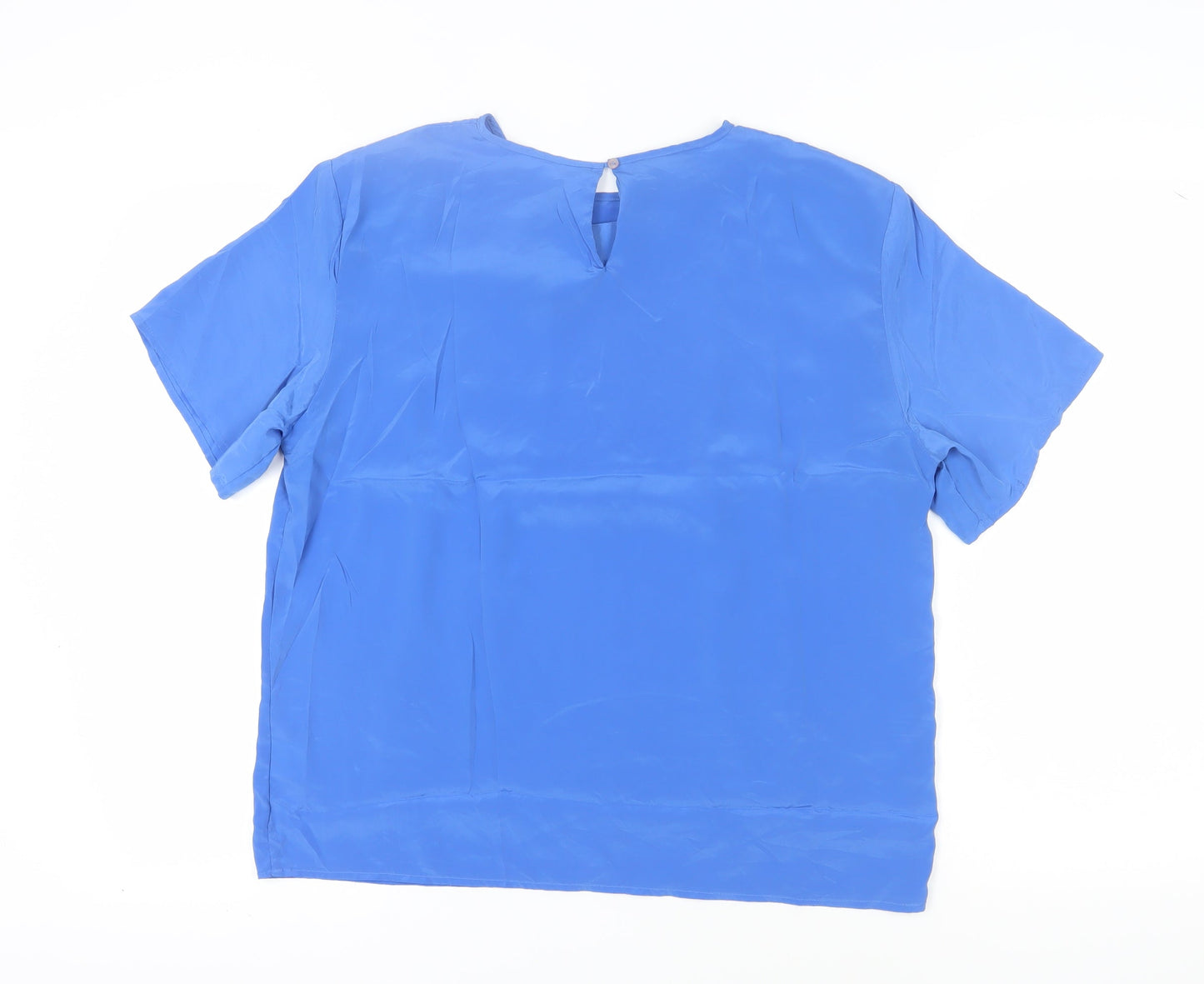 Ashley Hill Women's Blue Blouse Large Casual
