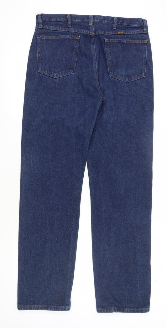 Restler Men's Blue Straight Jeans, Size 35