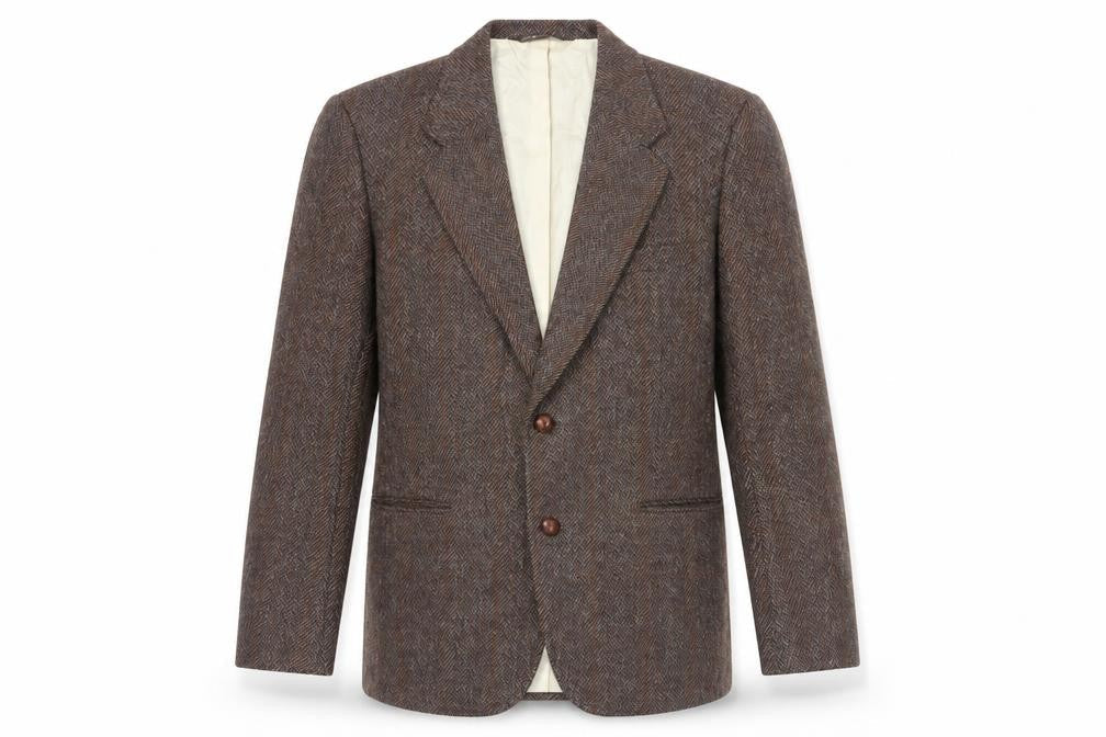 Mens 40 Chest Regular Harry Rosen Brown Two-Button Blazer